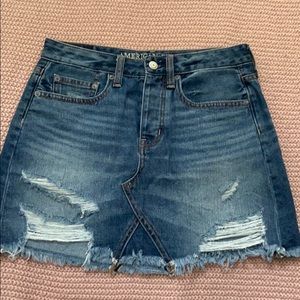 American Eagle high waisted denim skirt